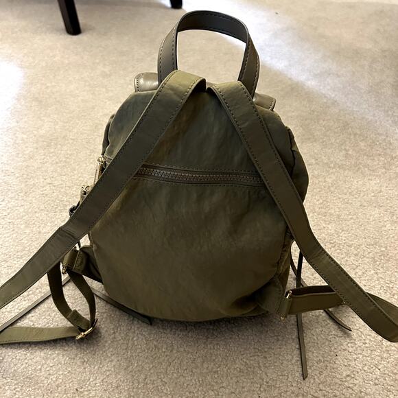 Rebecca Minkoff Julian Washed Nylon Olive Gold Brass Backpack main image 4